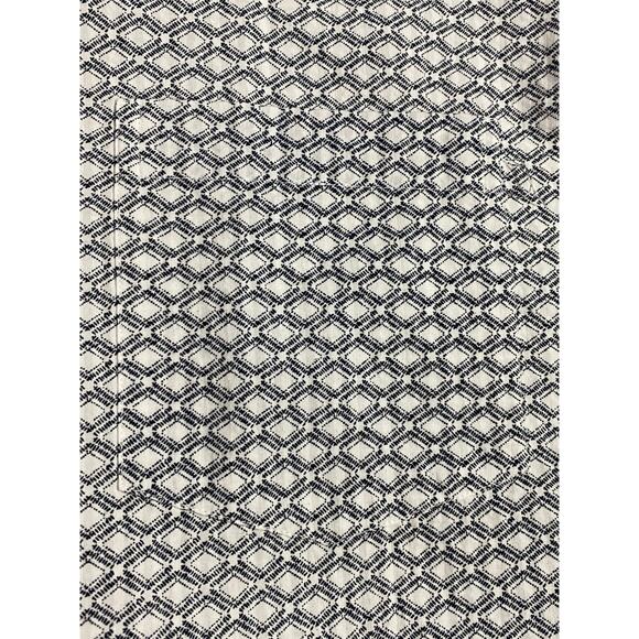 ROWM Men’s Button-Up Shirt Size 4XB, Black & White Diamond Pattern Short Sleeve - Picture 6 of 9